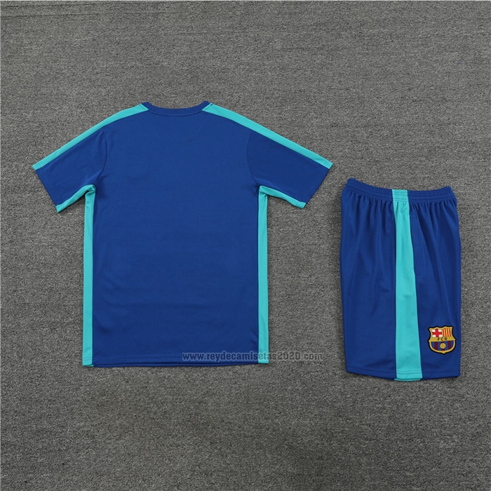Chandal del Barcelona Manga Corta 2023-2024 Azul - Pantalon Corto